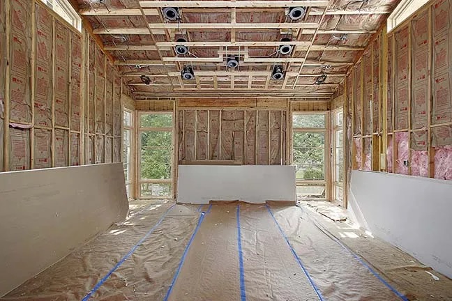 Professional drywall installation and interior renovation work