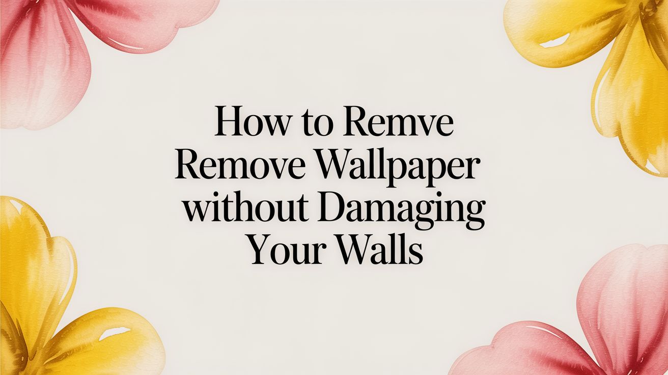How to Remove Wallpaper Without Damaging Your Walls